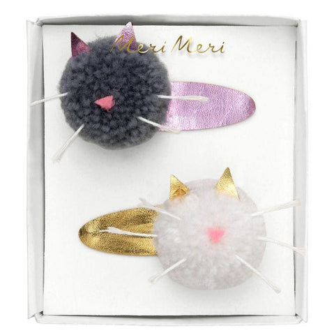 Cat Pom-Pom Hair Clips - Teich Toys & Gifts