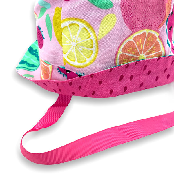 Reversible Sun Hat, Fruit Salad (Pink) - Teich Toys & Gifts