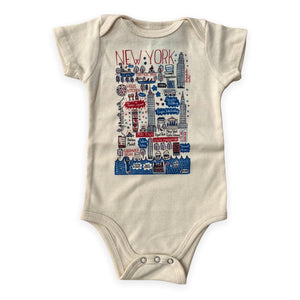New York City Map Baby Onesie - Teich Toys & Gifts