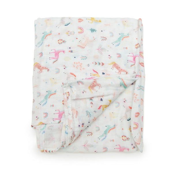 Unicorn Dream Bibs and Swaddle Set - Teich Toys & Gifts