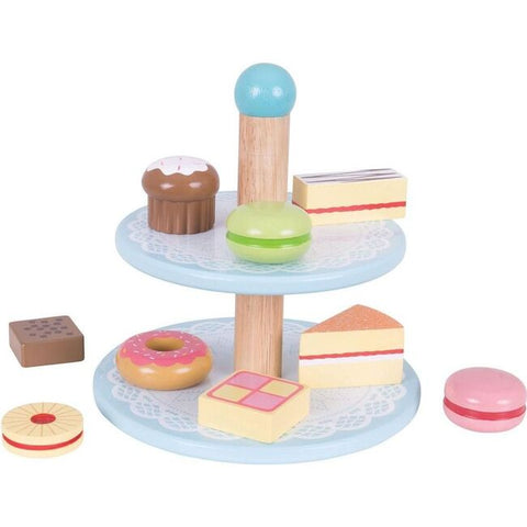 Cake Stand with 9 Cakes Toy - Teich Toys & Gifts