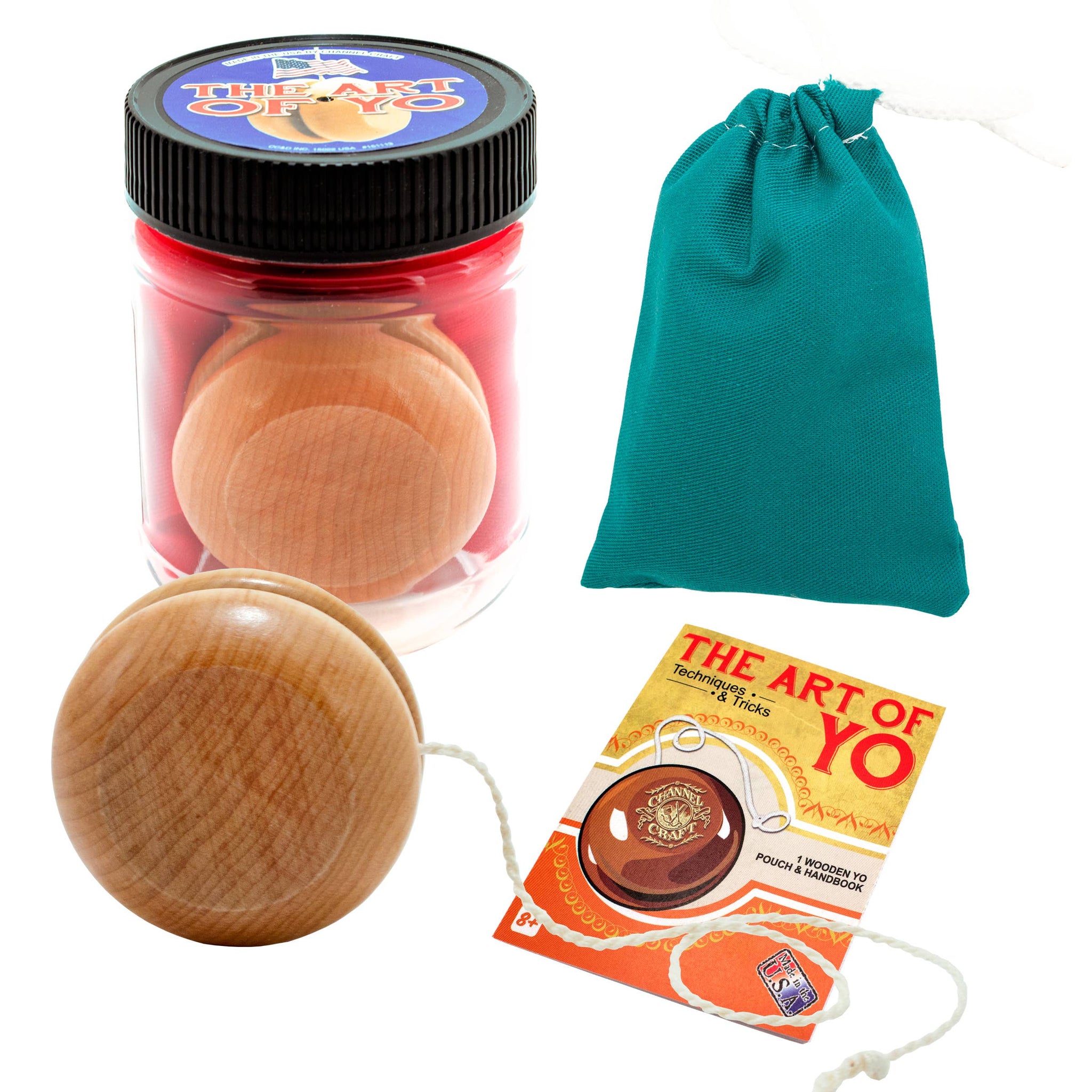 Wood Yoyo with Canvas Pouch - Teich Toys & Gifts