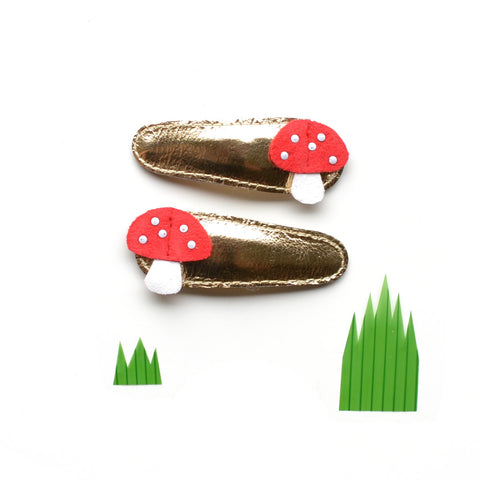 Mushroom Hair Clips - Teich Toys & Gifts