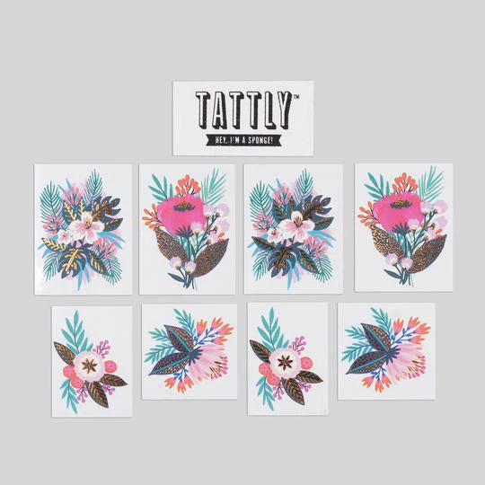 Temporary Tattoo Set, Floral - Teich Toys & Gifts