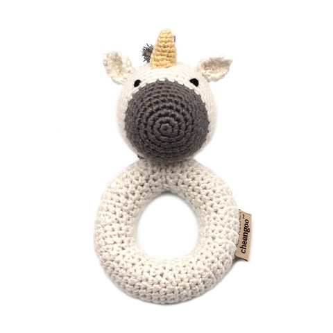 Cheengo Crocheted Unicorn Rattle - Teich Toys & Gifts