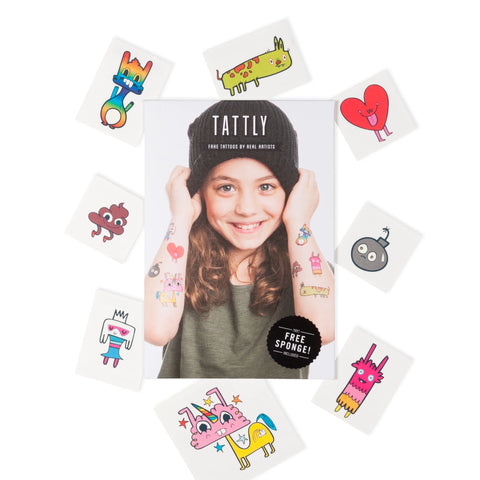 Temporary Tattoo Set, Doodles - Teich Toys & Gifts