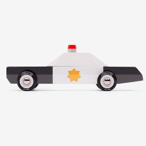 Wood Taxi and Police Car Set